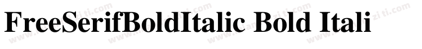 FreeSerifBoldItalic Bold Italic字体转换